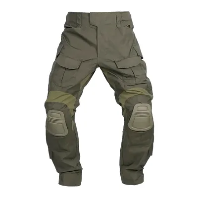Gen3 야외 전술 바지 남성 의류 전투 바지 + 무릎 패드 Airsoft 바지 녹색 사냥 바지 탄력성 내마모성
