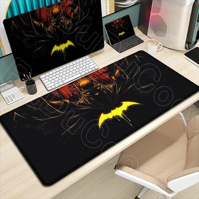 B-Batman 마우스 패드 HD 대형 게임 미끄럼 방지 고무 키보드 데스크 매트 사무실 노트북 컴퓨터 Pc 게이머 캐비닛 마우스 패드 Xxl 카펫