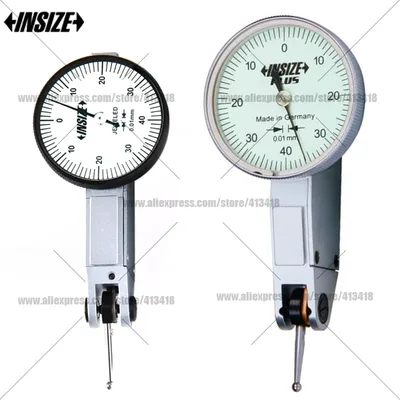 INSIZE 다이얼 테스트 인디케이터 정밀 공구 0-0.8mm 0.01mm 0.2mm 미터법 다이얼 테스트 인디케이터 (미터법 측정 다이얼 인디케이터 포함)