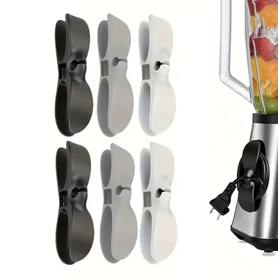 4pcs 실리콘 코드 와인더 홀더 전원 코드 주최자 클립 에어 프라이어 커피 기계에 대 한 자기 접착 케이블 와이어 고정 장치