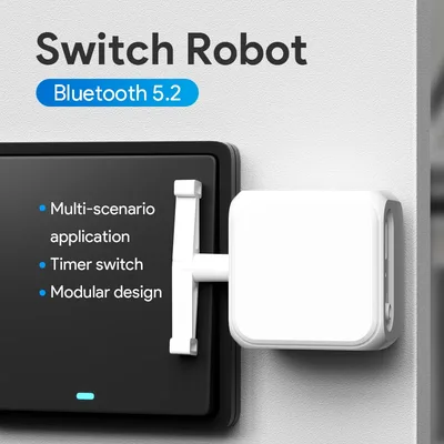 새로운 스마트 Tuya 블루투스 로커 스위치 핑거 로봇 조정 가능한 암 스위치 프레스 Fingerbot 지원 Google Alexa Voice Assistant