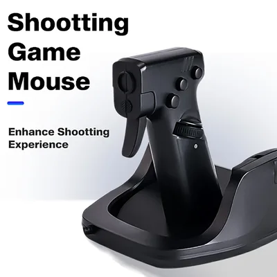 CYLIEX L25B 건 마우스 FPS 게임 권총 핸들 그립 유선 게이밍 마우스 주변기기 PC 커스텀 게이머 액세서리 슈팅 마우스