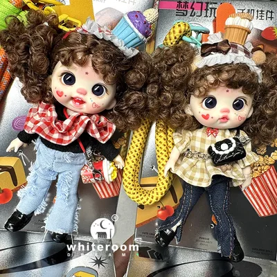 미니 인형 소녀용 랍부 인형 포켓 블라이스 남자아이 여자아이 인형 바비 크라이 베이비 레인보우 볼 조인트 인형 휴대폰 장식