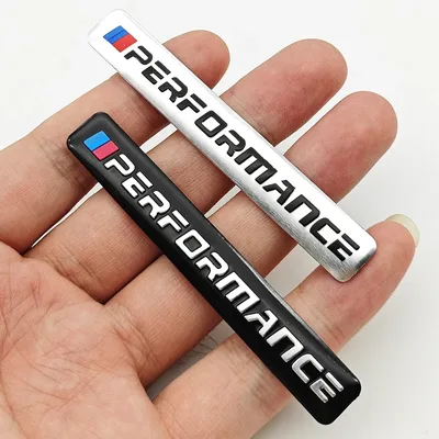3D 알루미늄 자동차 스티커 로고 퍼포먼스 펜더 사이드 리어 트렁크 테일 배지 엠블럼 데칼 (BMW 테슬라 아우디 볼보 현대 포드용)