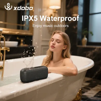XDOBO 스피커 무선 60W 사운드 바 X8 II 중저음 6600mAh 배터리 홈 오피스 야외 승마 캠핑 파티 음악 플레이어