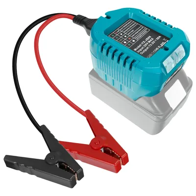Makita 18V 배터리용 클립이 있는 점퍼 케이블 10AWG 자동차 부스터 케이블 라인 비상 점프 스타터 리드(배터리 없음)