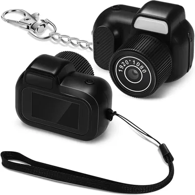 미니 키체인 Camera1080P 2MP 미니 바디 카메라, 어린이 학생 여행을 위한 0.96인치 디스플레이가 있는 휴대용 마이크로 비디오 캠코더