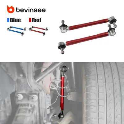 BEVINSEE 조절식 프론트 스웨이 바 엔드 링크 키트 (BMW E90 E87 E92 E93 E91 E82, Z4 E89, X1 E84 용), 31356765933, 31356765934 교체