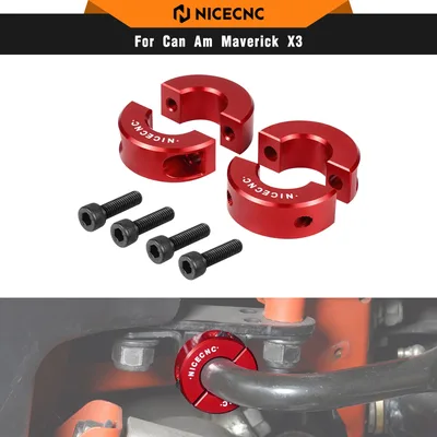 NICECNC 캔암 X3 2017-2020 2019 프론트 스웨이 바 샤프트 클램프 칼라 키트 UTV 캔암 매버릭 X3 900 HO 4x4 DPS 2018 1쌍
