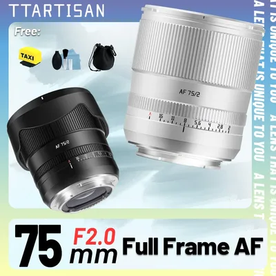 TTArtisan 75mm F2 AF 자동 초점 프라임 고정 초점 풀 프레임 렌즈 (Fuji X, Nikon Z, Sony E, FE, Z6II, ZFC, Z8, Z9, A7CII, A7R, a7m, XT50 호환)