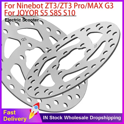 Ninebot ZT3/ZT3 Pro/MAX G3 용 120mm 내마모성 브레이크 디스크 JOYOR S5 S8S S10 6 홀 브레이크 디스크 스쿠터 액세서리