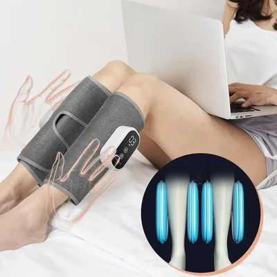 일렉트릭 360 °   공기압 종아리 마사지기 무선 다리 마사지 3가지 모드 에어백 압박 풋 종아리 근육 혈액 순환 이완