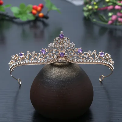 1pc 절묘한 패션 공주 크리스탈 머리 크라운 머리띠 여자 신부 댄스 파티 크라운 웨딩 파티 액세서리 헤어 쥬얼리