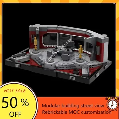 517PCS 스타 영화 MOC SW 상원 구속 번들 맞춤형 퍼즐 가드 터 모델 수집가 시리즈 스트리트 뷰 교육 장난감 선물