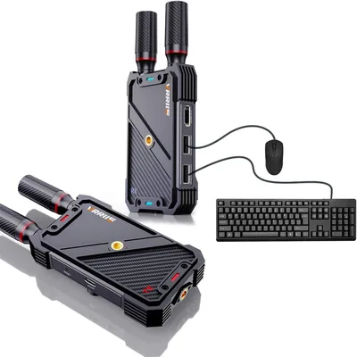 VRRIIS WL082K 400m 무선 HDMI KVM 연장기 비디오 송수신기, USB 키보드 마우스 카메라, 노트북 PC를 TV에 연결 지원