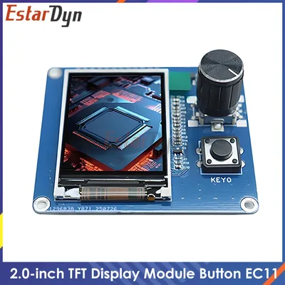 2.0인치 TFT LCD 디스플레이(로터리 엔코더 EC11 포함), ESP32 라즈베리 파이 DIY 프로젝트용 IIC SPI 인터페이스