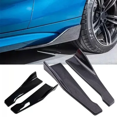 유니버설 자동차 앞뒤 범퍼 스트립 립 스포일러 디퓨저 스크래치 프로텍터 48CM 길이 아우디 BMW 혼다용