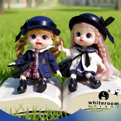 BJD 인형 소녀용 인형 라부 인형 포켓 미니 블라이스 소녀 인형 바비 크라이 베이비 레인보우 볼 조인트 인형 휴대폰 장식
