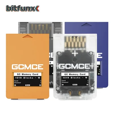 비트펀스 게임 저장 메모리 카드 GCMCE 플리퍼MCE OLED 디스플레이 포함 닌텐도 게임큐브 Wii RVL001 게임 콘솔용