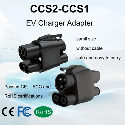 AC 8KW 최대 CCS2에서 CCS1로 DC 4000KW 고속 전기차 충전 어댑터 CCS2에서 CCS1로 전기차 충전기용