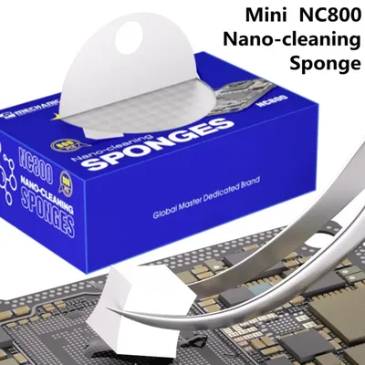 MECHANIC NC800 800개 LCD 화면 나노 클리닝 스펀지 잔여물 없음 휴대폰 PCB 메인보드 후면 유리 카메라 먼지 청소 도구