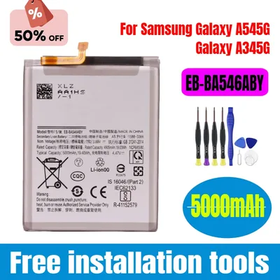 삼성 갤럭시 A54 5G A546/갤럭시 A34 5G A346 휴대폰 배터리용 새로운 EB-BA546ABY 5000mAh 배터리