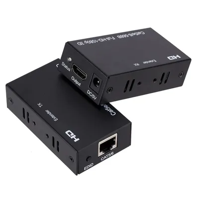 60M HDMI 호환 확장기 RJ45 포트 네트워크 HD 1080P 네트워크 확장기 (CAT5e CAT6 LAN 확장기 포함) PS4 TV 박스 PC 노트북용