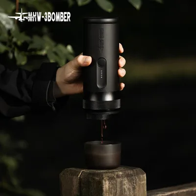 MHW-3BOMBER X-press58 에스프레소 머신 USB 휴대용 전기 커피 머신 여행용 커피 메이커 캠핑용 보관 가방 키트 포함