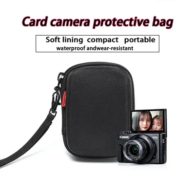 캐논 G7X Mark III II 소니 ZV1 ZV1F RX100용 충격 방지 EVA 하드 케이스, 스트랩이 있는 보호용 카메라 가방