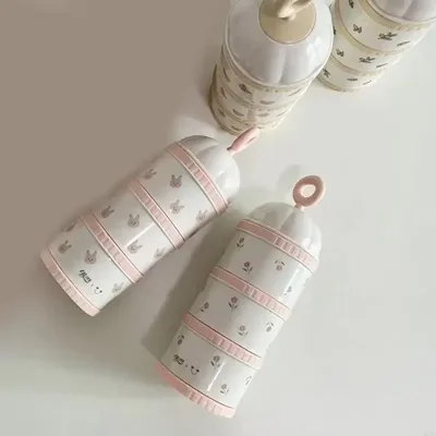 54DF 휴대용 분유 디스펜서 아기 저장 상자 이유식 용기 편리한 유아 분유 상자