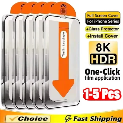 1-5PCS 먼지 없는 강화유리 샤오미 레드미 15 15C 14C 13C 노트 14 13 프로 5G 12 11 10 9 8 7 12C 10C A3 12S 화면 보호기