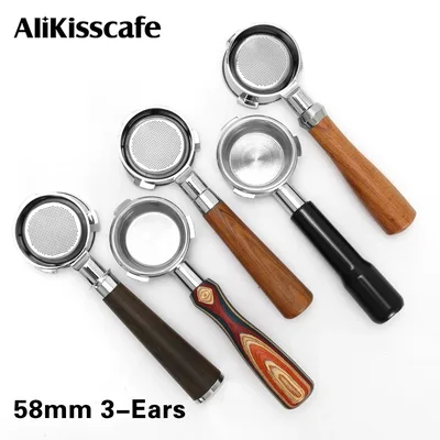 58mm 바텀리스 포터필터 3이어 히브루 h7 h7a h10a 브레빌 바리스타 맥스 미니 선빔 커피 도구 에스프레소 머신 액세서리