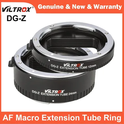 Viltrox DG-Z 자동 초점 AF 매크로 확장 튜브 링 12mm 24mm 니콘 Z-마운트 미러리스 카메라 Zfc Z5 Z50 Z6 Z6II Z7 Z7II용
