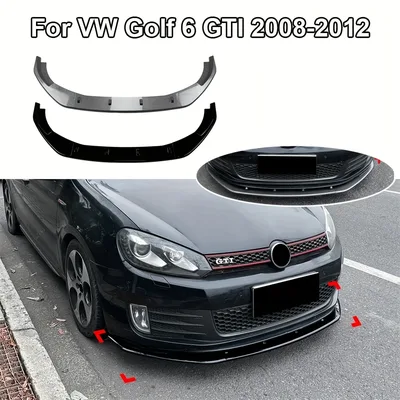 폭스바겐 골프 6 MK6 GTI 2008-2012용 자동차 앞 범퍼 하단 스포일러 립 스플리터, 앞 범퍼 스포일러 가드 프로텍터