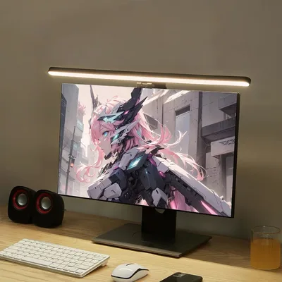 LED 모니터 조명 걸이형 책상 램프 - 작업 및 게임 설정을 위한 무단계 조광 눈에 좋은 제품