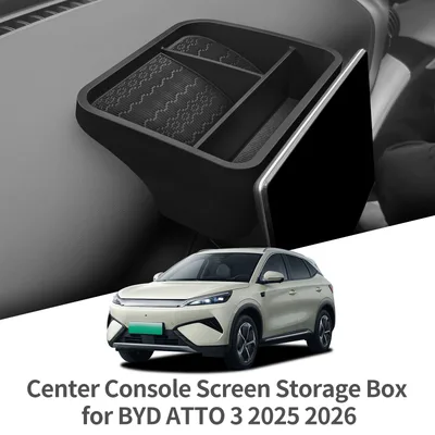BYD ATTO3 ATTO 3 YUAN PLUS 2025 2026 대시보드 트레이 정리함 디스플레이 화면 후면 수납함 자동차 내부 액세서리 블랙