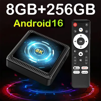 TV 박스 올위너 H618 8K 안드로이드 16 스마트 TV 박스 구글 어시스턴트 8K 비디오 BT6.0 듀얼 와이파이 5G 8GB 128GB 256GB 4K 미디어 플레이어
