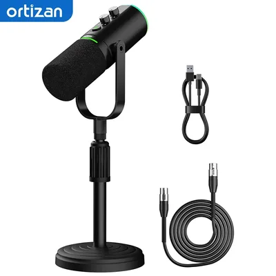 팟캐스트 다이나믹 마이크, 방송, 팟캐스트, 녹음, 게임 및 스트리밍용 XLR/USB 녹음 PC 마이크, 스튜디오 마이크
