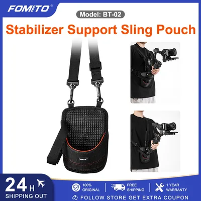 FOMITO 카메라 안정기 어깨 지지대 슬링 파우치 삼각대 벨트 허리 가방 Dji Gimbal Monopods 낚싯대용 무게 지지대