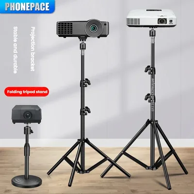 PHONEPACE 접이식 삼각대 스탠드 - 프로젝터 카메라 휴대폰 컴퓨터 노트북 홀더 내구성이 뛰어난 안정적인 베이스