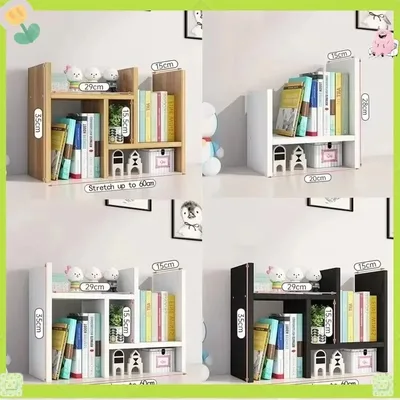 텔레스코픽 데스크탑 책장 인스 스타일 마감 랙 스토리지 정리함 사무실 어린이 기숙사용 심플 디자인 책상 선반