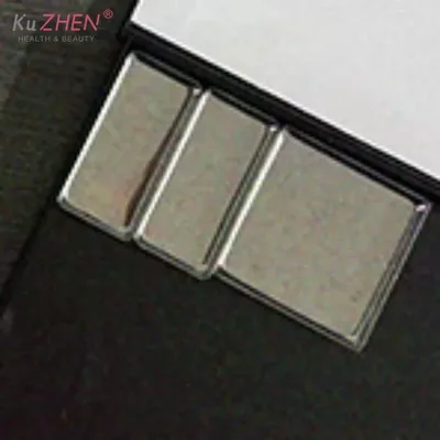 1/5/10pc 수채화 물감 상자 포장 그리드 팬 빈 아이섀도우 틴 팬 메이크업 팔레트 빈 사각 팔레트 아이언 케이스 파우더용 팬