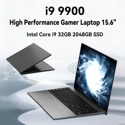 I9 노트북 15.6인치 노트북 인텔 코어 i9 9900 32GB DDR4 512GB 2TB SSD 1920*1080 HD 윈도우 11 게이밍 컴퓨터 PC 울트라 슬림 노트북