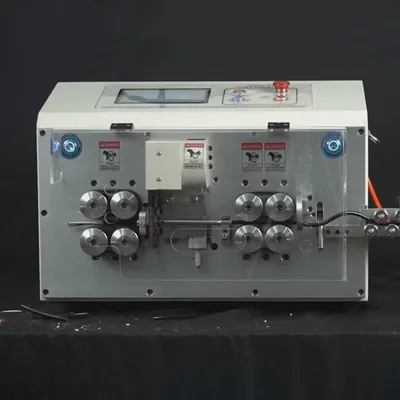 업그레이드된 850W 220V 110V SWT-608-YHT5 고속 원형 피복 이중 와이어 레이어 필링 기계 8륜 터치스크린 컨트롤