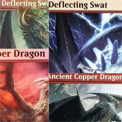 디플렉팅 스왓/앤틱 코퍼 드래곤 TCG 매지컬 프록시 블랙 최고급 플레잉 게더링 보드게임 덱 트레이딩 카드