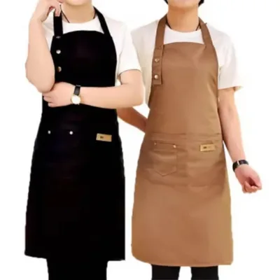 패션 주방 조절 가능한 앞치마 여성 남성 셰프 작업용 앞치마 그릴 레스토랑 바 샵 카페 뷰티 네일 스튜디오 유니폼