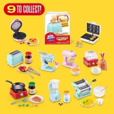주루 미니 매직 키친 미니어처 가전 장난감, DIY 팝콘 기계 피규어 장식