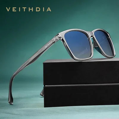 VEITHDIA 편광 패션 선글라스 TR90 프레임 UV400 미러 렌즈 안경 남성 여성용 야외 운전 안경 VFA79X11