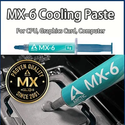MX-6 4g 8g 최고 성능 열전도 페이스트 (CPU, 그래픽 카드, 노트북용), 매우 높은 열전도율