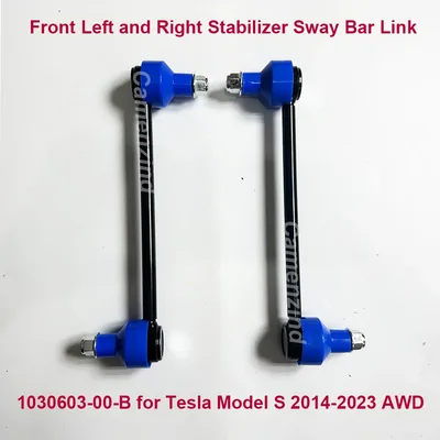 테슬라 모델 S 2014-2023 1030603-00-B 103060300B 1030603 용 2Pcs 전면 좌우 스태빌라이저 스웨이 바 링크